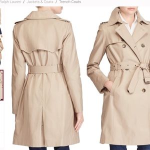 Lauren Ralph Lauren Double-Breasted Trench Coat M